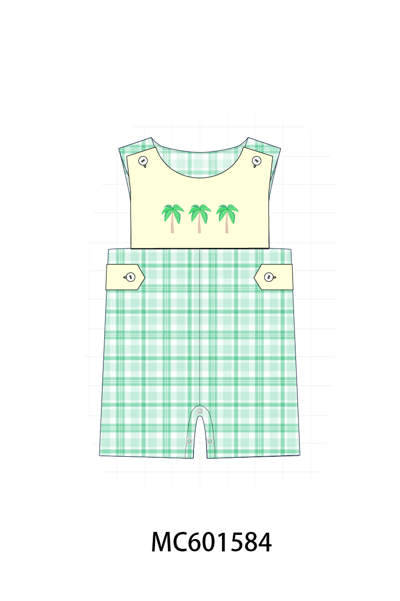 PO80 Palm tree print ruffle collection 1