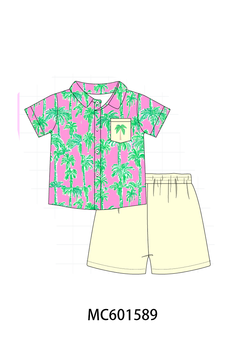 PO80 Palm tree print ruffle collection 2