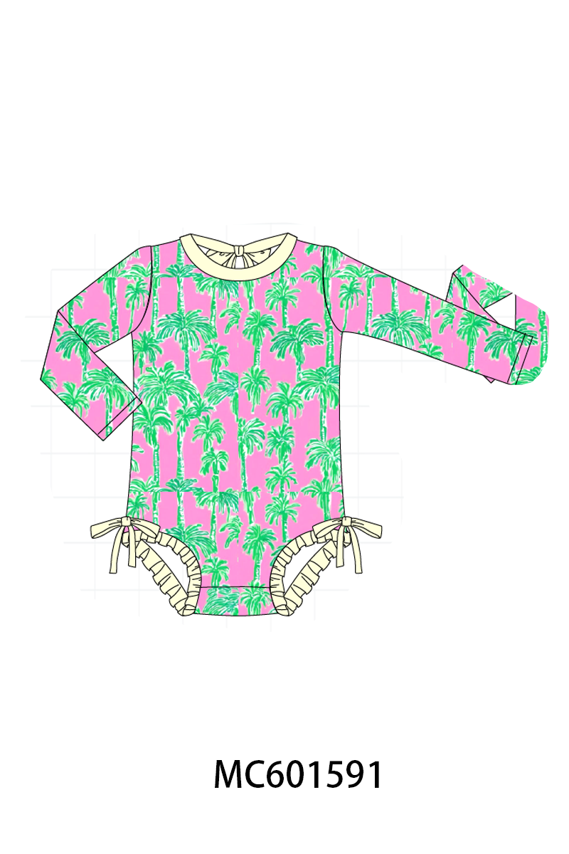PO80 Palm tree print ruffle collection 2