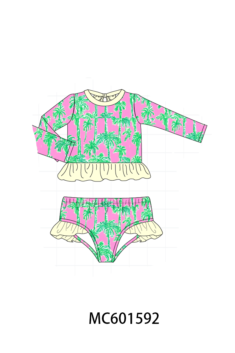 PO80 Palm tree print ruffle collection 2