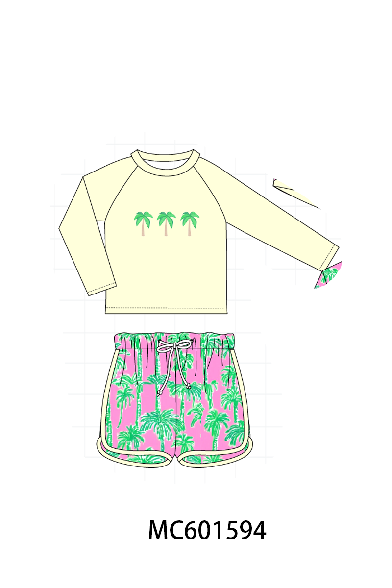 PO80 Palm tree print ruffle collection 2