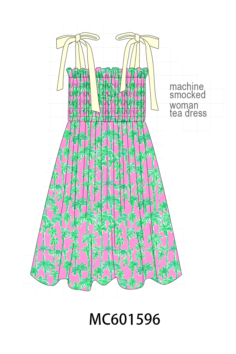 PO80 Palm tree print ruffle collection 2