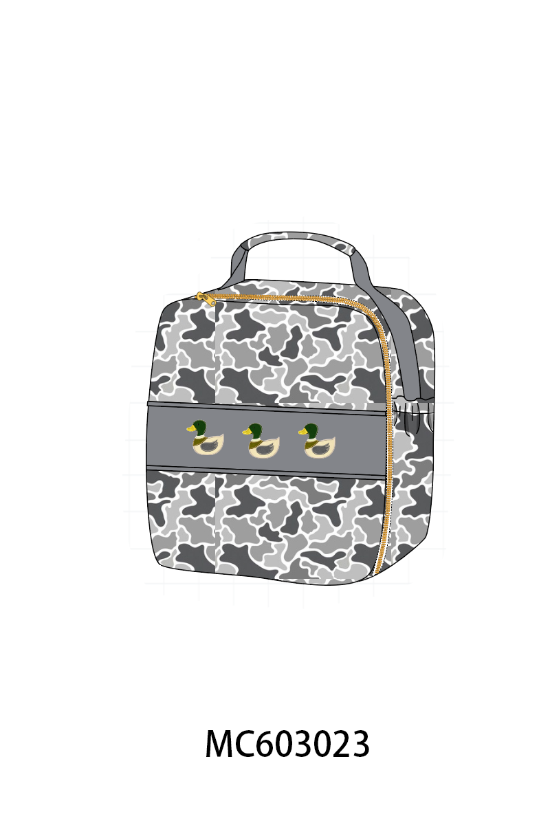 PO83 Grey camouflage mallard embroidery collection