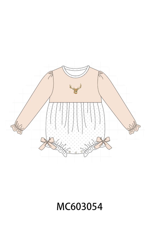 PO83 Beige deer embroidery collection