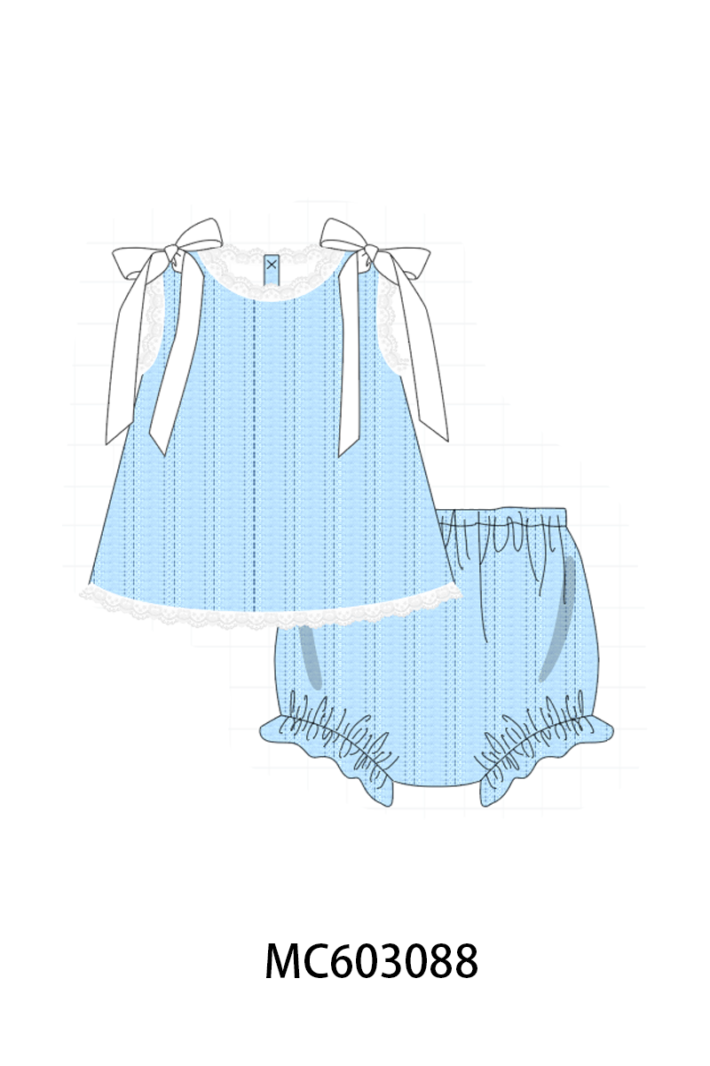 PO83 Blue ribbon lace collection