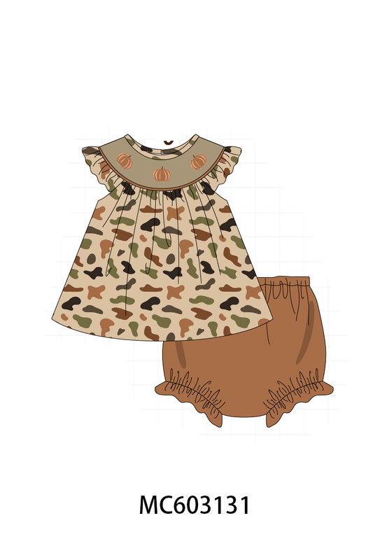 PO83 Camouflage pumpkin embroidery collection