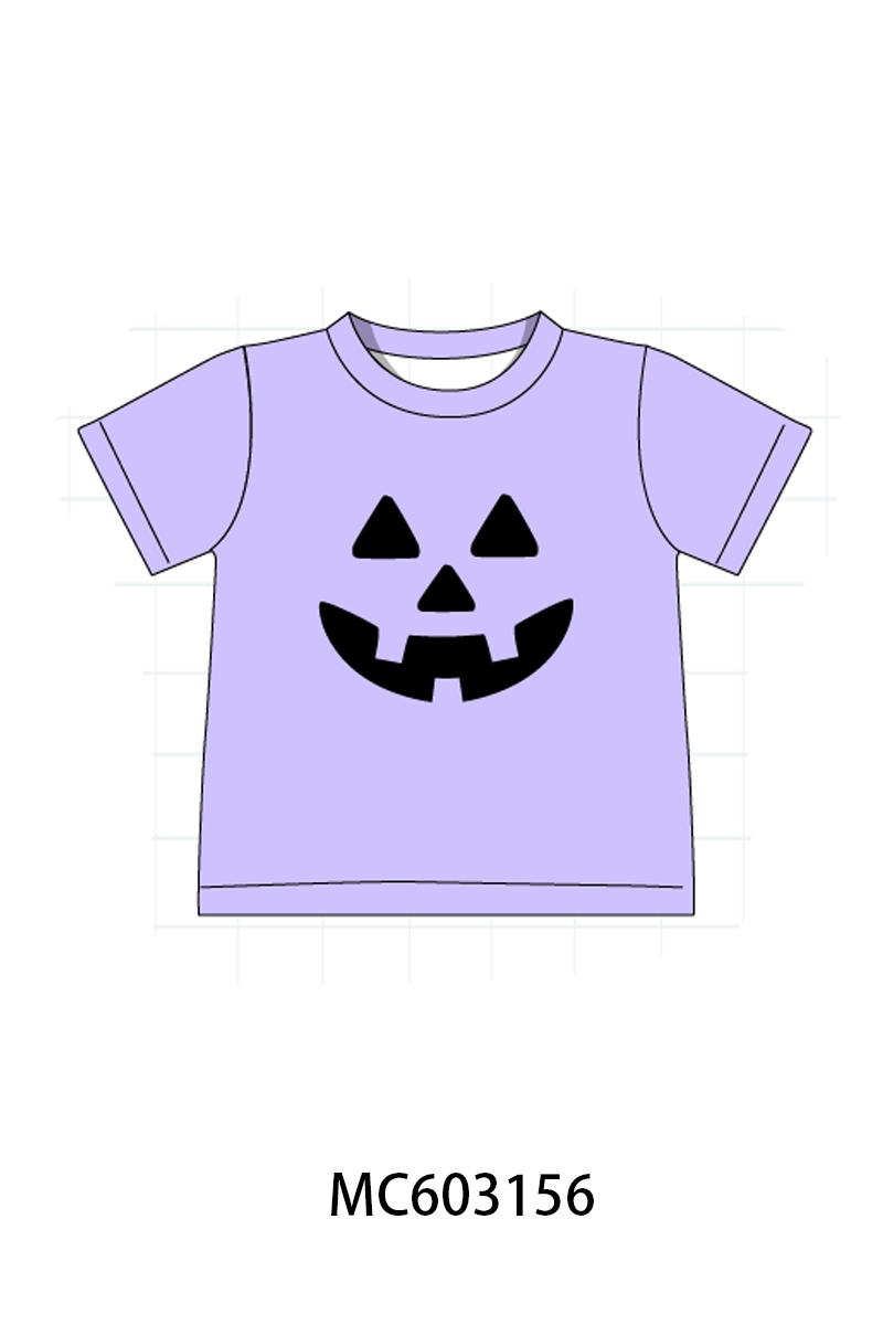 PO83 Purple halloween pumpkin ghost applique collection