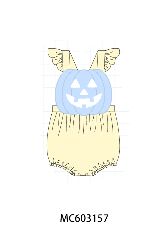PO83 Cream halloween pumpkin ghost applique collection