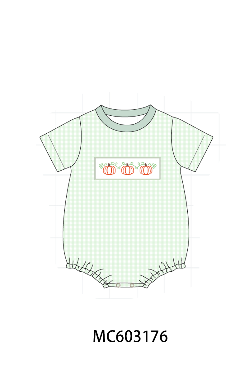 PO83 Pumpkin bow embroidery collection