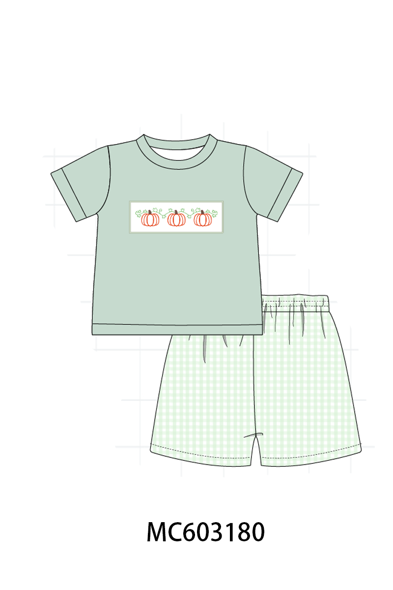 PO83 Pumpkin bow embroidery collection