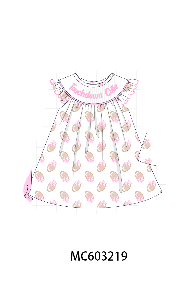 PO83 Pink&blue touchdown smocked collection