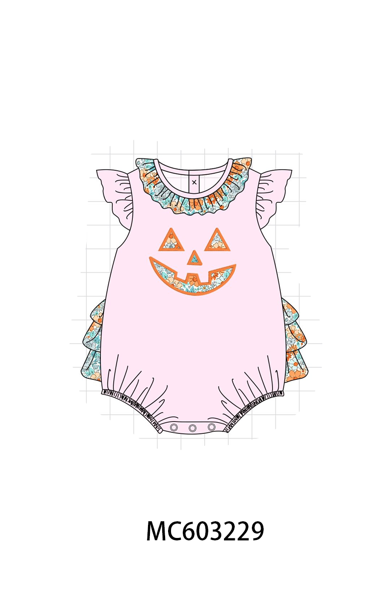PO83 Halloween floral face applique collection