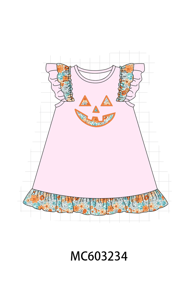 PO83 Halloween floral face applique collection