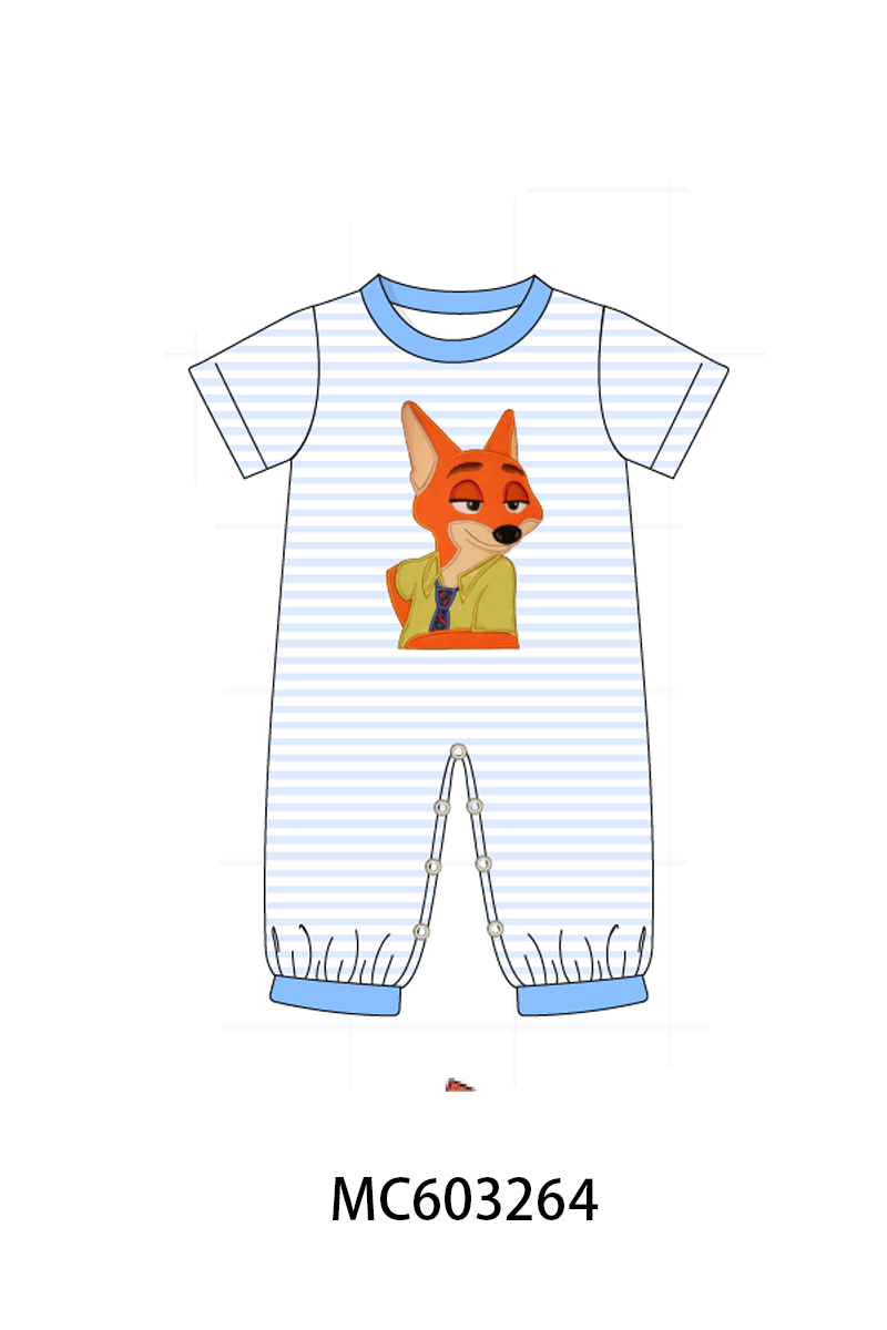 PO83 Character embroidery ruffle stripe collection