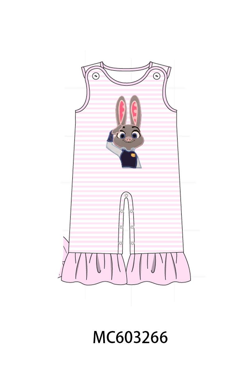 PO83 Character embroidery ruffle stripe collection