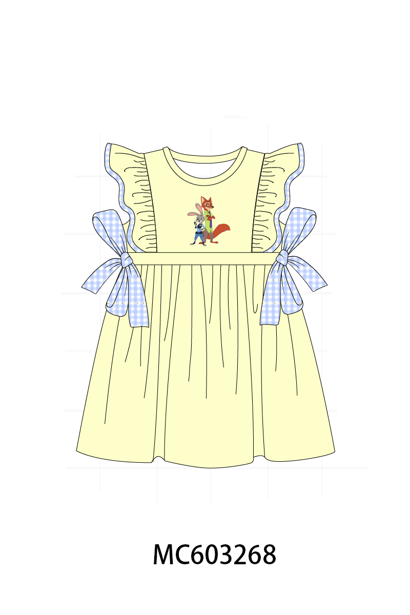 PO83 Character embroidery ruffle stripe collection