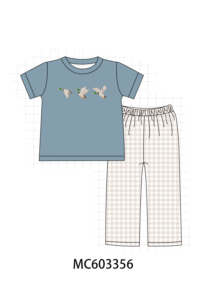 PO83 Blue duck embroidery collection