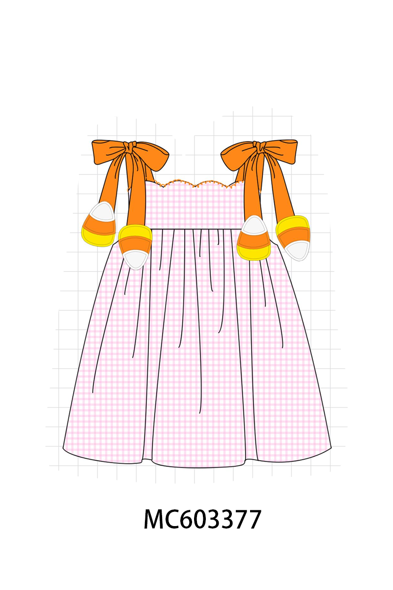 PO83 Pink&blue candy corns bow collection