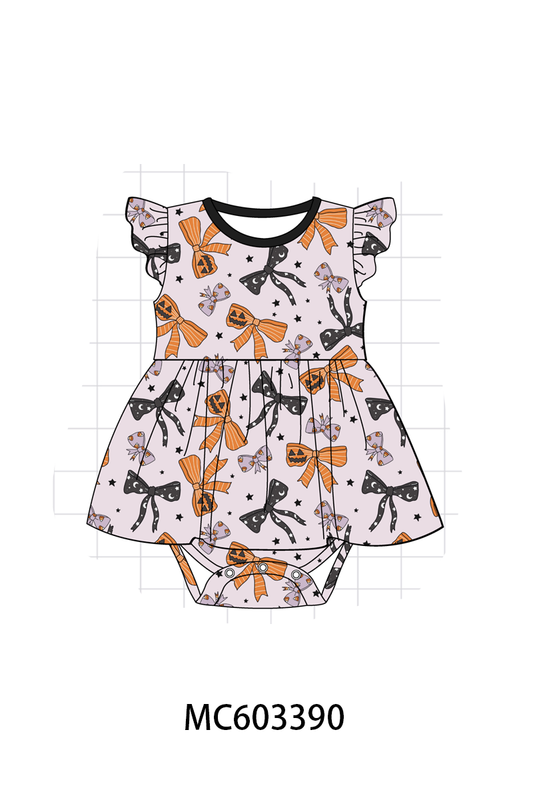 PO83 Halloween bow print bamboo collection