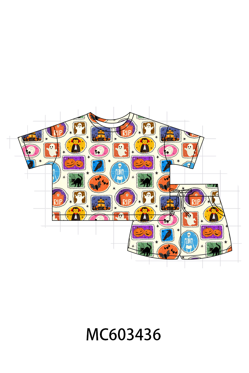 PO83 Blue halloween bamboo collection