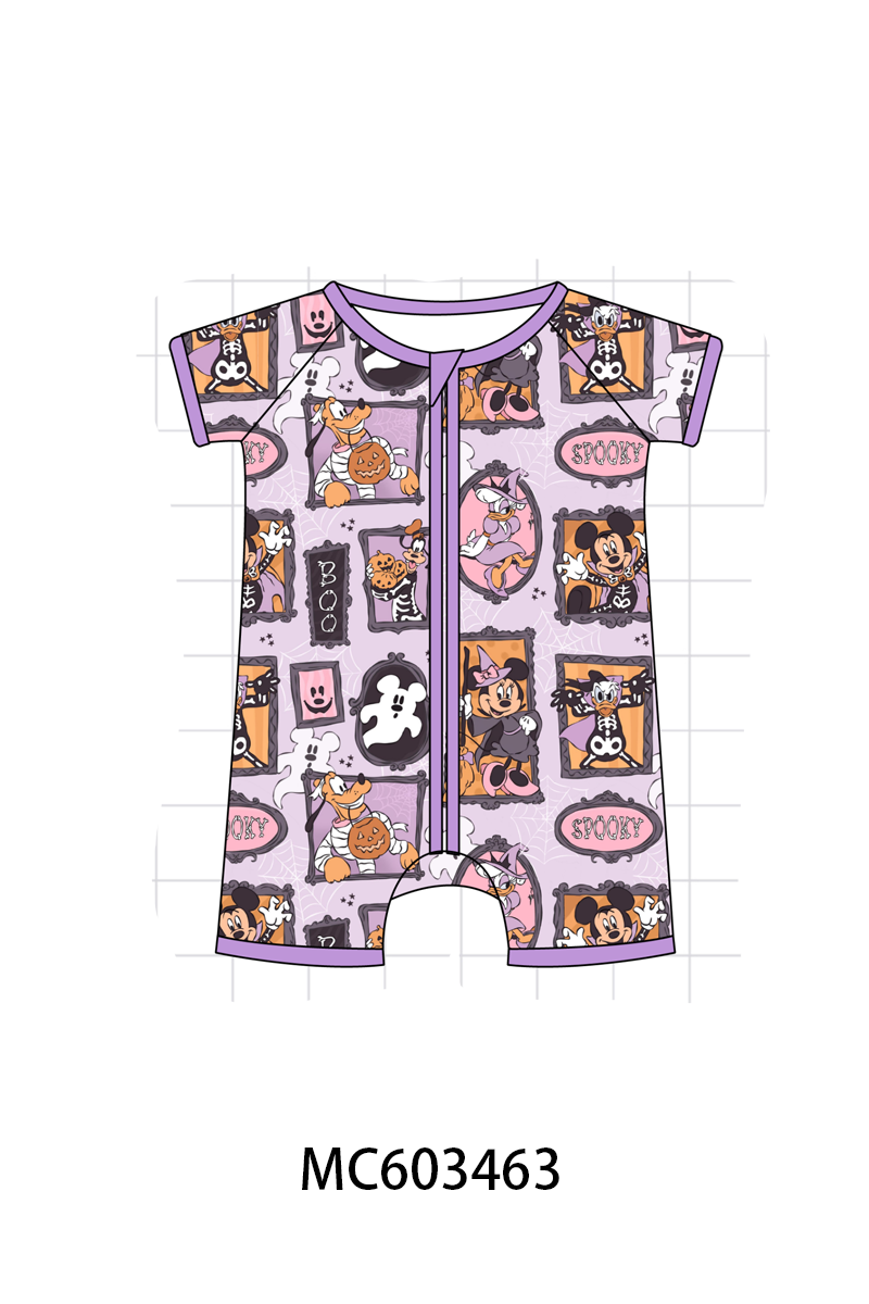 PO83 Purple character print bamboo collection
