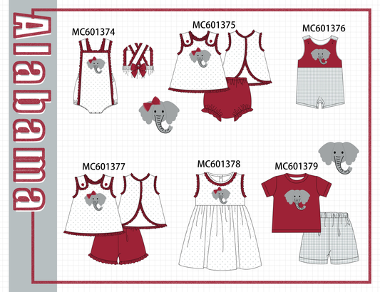 PO80 Maroon Alabama applique collection