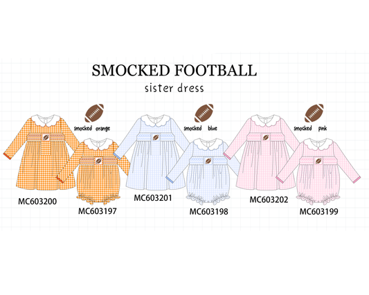 PO83 Multicolored football smocked gingham collection 2