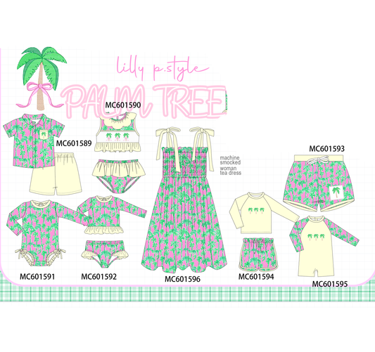 PO80 Palm tree print ruffle collection 2