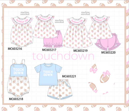 PO83 Pink&blue touchdown smocked collection