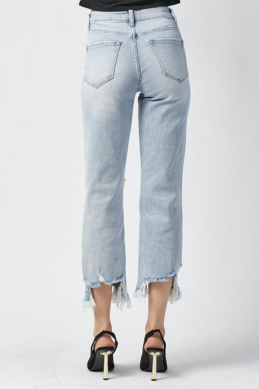 Ready to Vibe Straight Cropped Jeans