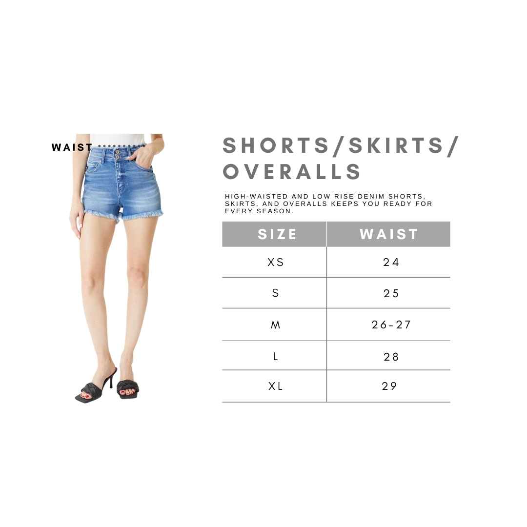 Stay Sunny High Rise Frayed Hem Shorts