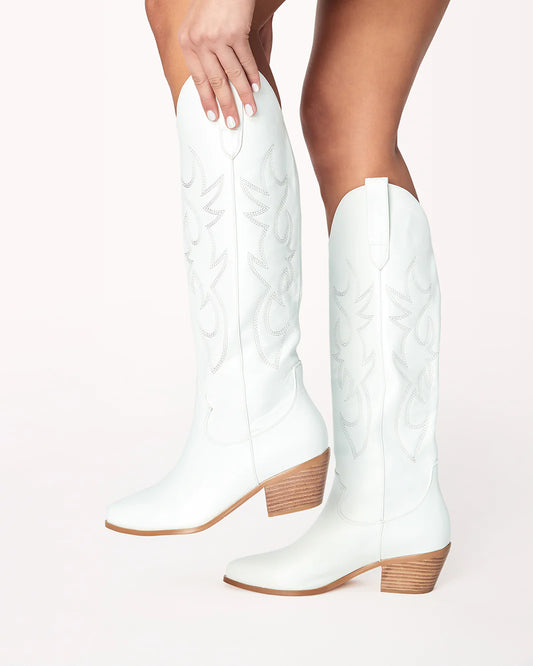 Urson Tall Boots (White)