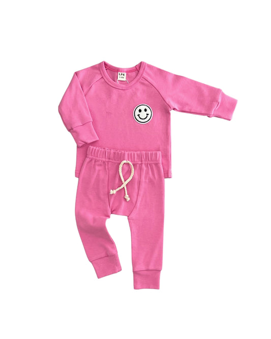 Lounge Set | Smiley Bubble Gum *sold as set