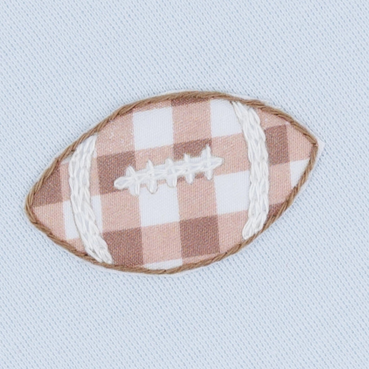 Tiny Tailgater Hand-Embroidered Bubble - Light Blue