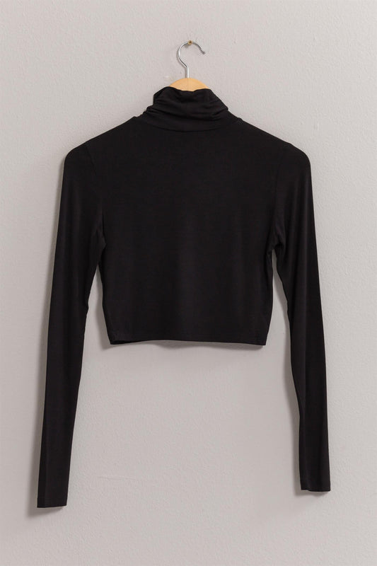 Sleek Turtleneck Top (2 colors available)