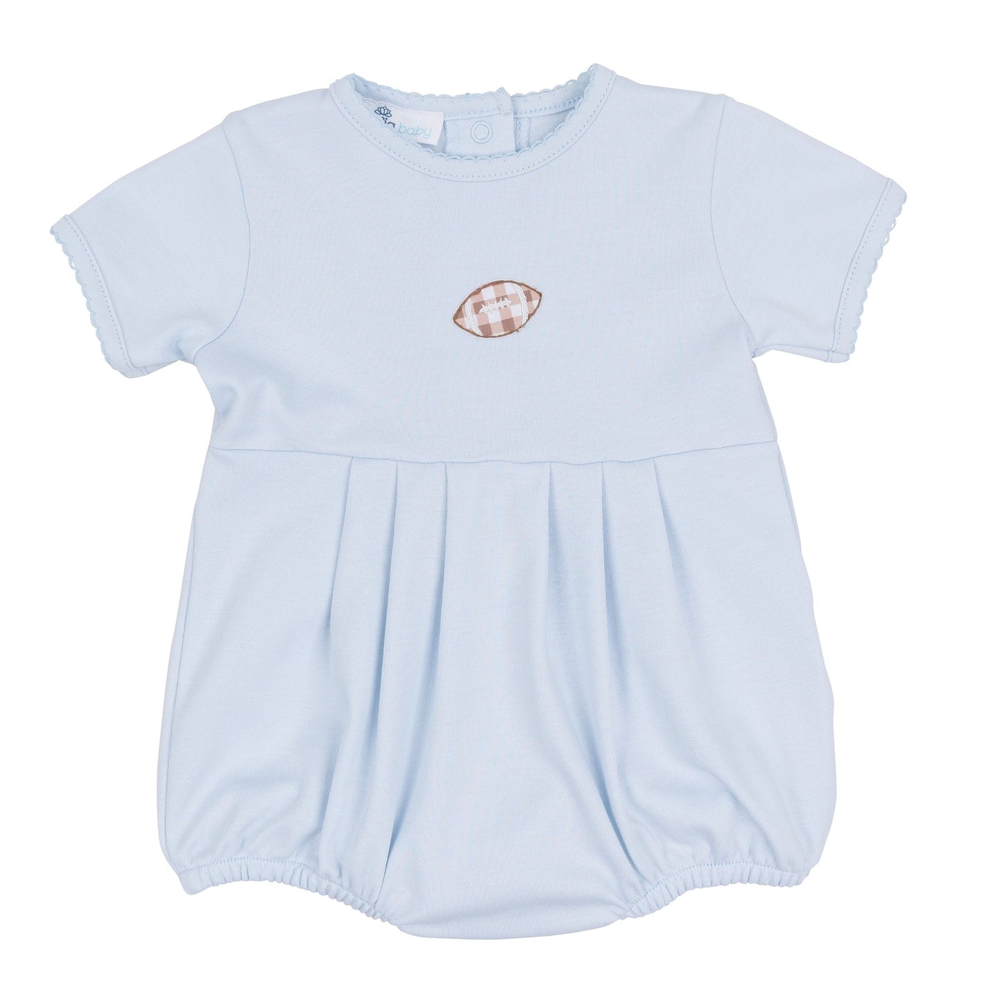 Tiny Tailgater Hand-Embroidered Bubble - Light Blue