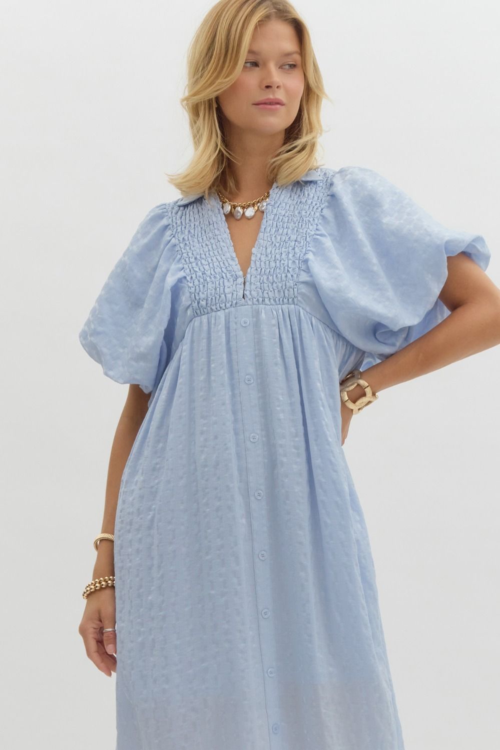 Cute Definition Dress (Baby Blue)