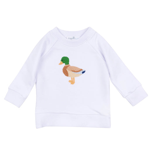 Mallard Moments Hand-Embroidered Sweatshirt