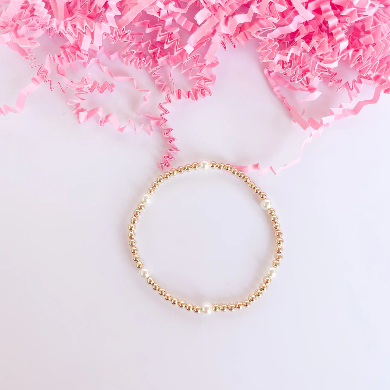 Madi Beaded Bracelet in Gold