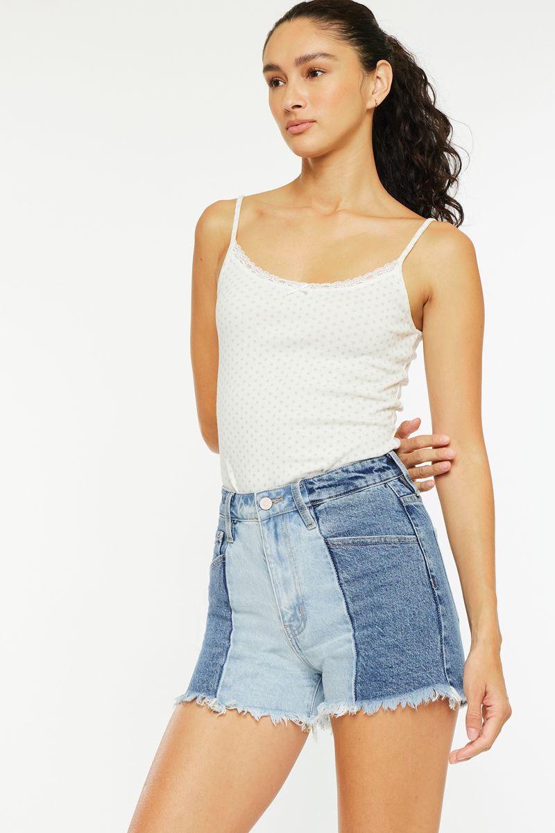 Becca High Rise Denim Shorts