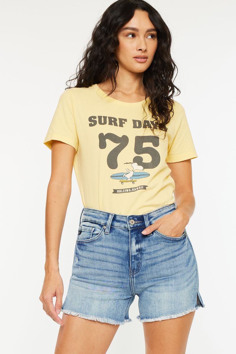 Jade High Rise Denim Shorts