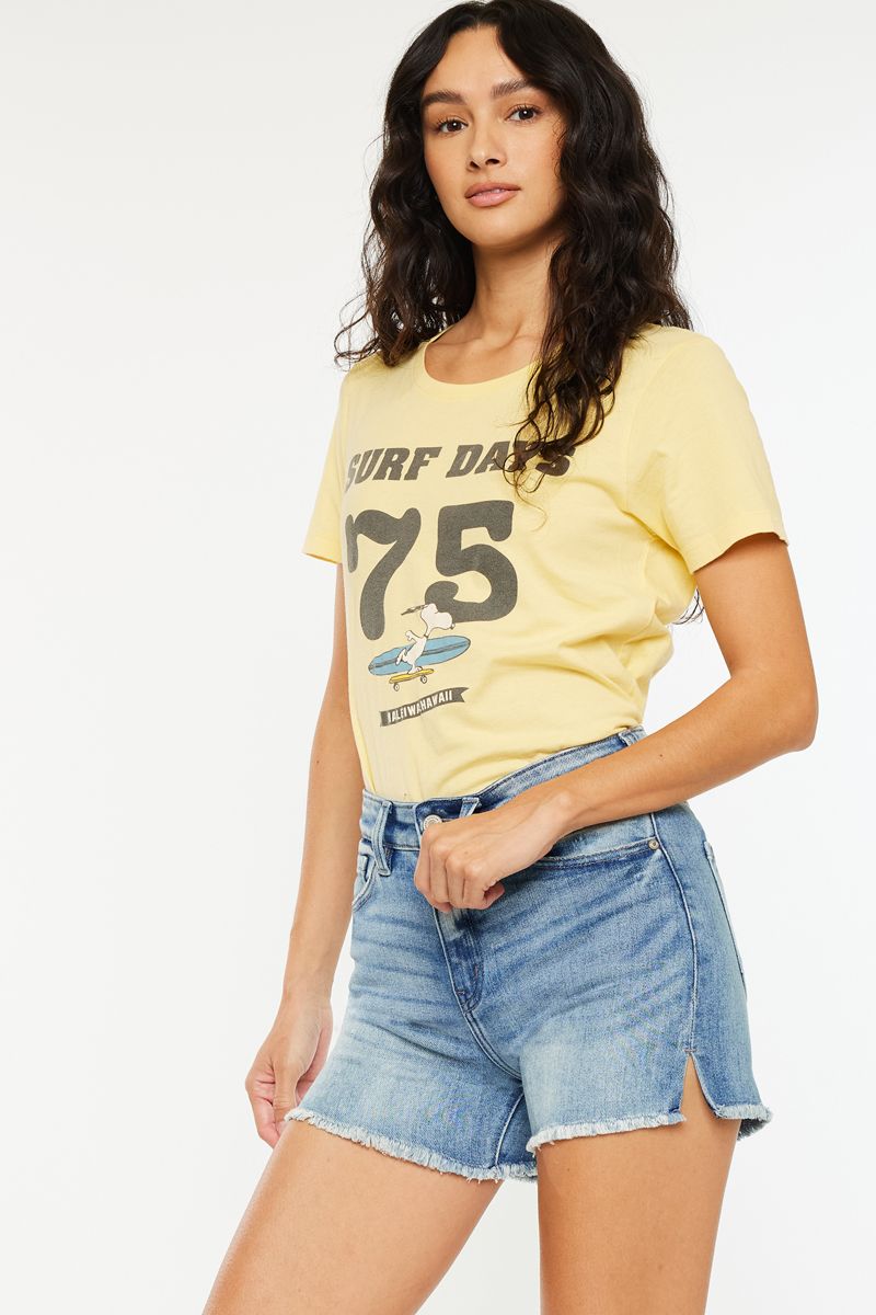 Jade High Rise Denim Shorts
